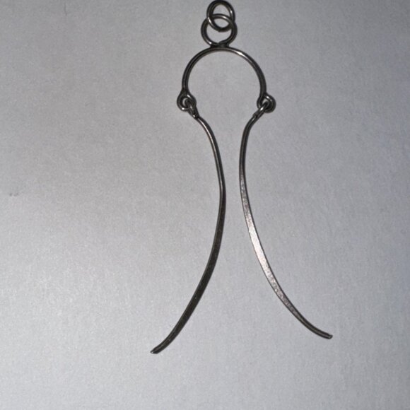 Sterling Silver Wishbone Bridle Pendant - Picture 11 of 16